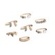 thumbnail image 4 of Juego De Anillos Apilables De 7 Piezas Anillo De Dedo De Articulación Retro Para Regalo De Cumpleaños De Fiesta, 4 of 5