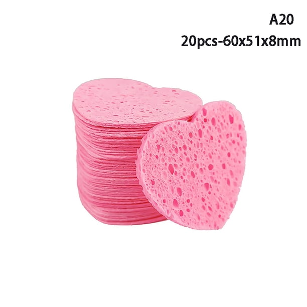 20PCS/50Pcs Face Cleaning Sponge Pad for Exfoliator Mask Facial SPA Massage Makeup Removal Thicker Compress Natural Cellulose