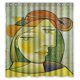 thumbnail image 1 of Cortina de ducha con diseño de reinas africanas artísticas y cómodas, con ganchos, tamaño 66 x 72 pulgadas, 1 of 3