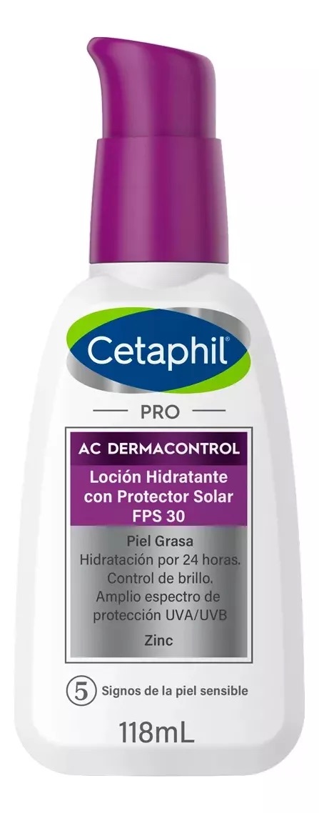 Cetaphil - Pro Ac Dermacontrol Loción Hidratante Fps 30 X 118 Gr