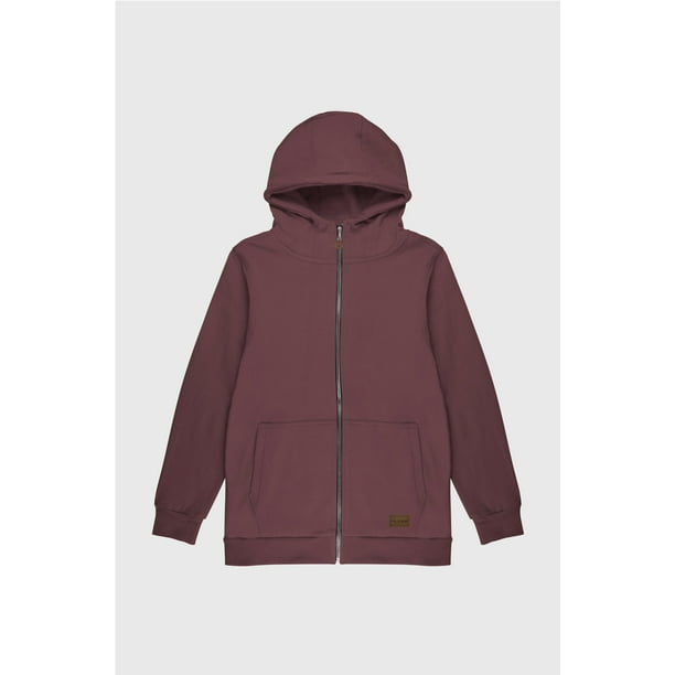 Polerón Zipper Classic Burdeo Hombre Falcone