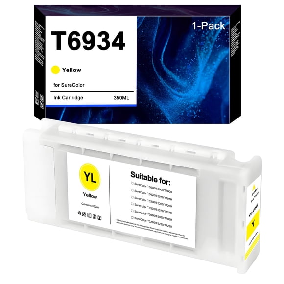 Cartucho de Tinta AOTMENDI T6934 Amarillo 350 ml para SureColor