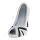 thumbnail image 3 of 1: 6 Sandalias De Zapatos De Tacones Altos Para Mujer Para Figuras De Acción De 12 Pulgadas Blanco Negro, 3 of 5