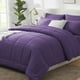 thumbnail image 1 of Juego de edredón CozyLux, color morado, tamaño queen, 7 piezas, cama en una bolsa, 1 of 3