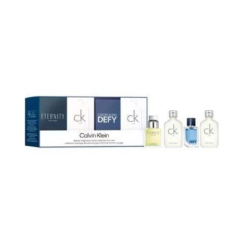 Calvin Klein - Perfume Hombre Ck One + Ck One + Eternity + Defy Edt 10 Ml Mini Set De 4 Pcs
