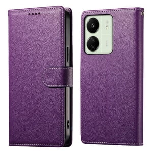 Funda Para Foxdock Xiaomi Redmi 13C– Cuero Premium, 3 Ranuras Para Tarjetas, Protección Contra Impactos