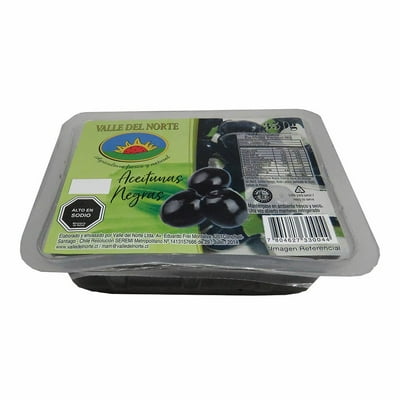 Aceituna Negra Bandeja 1 Un 350 G Valle Del Norte