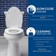 thumbnail image 5 of Asiento de inodoro Bemis 7300SLEC alargado con cierre lento, color blanco, 5 of 7
