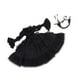 thumbnail image 3 of vestido de princesa adorable con tocado para 1/3 noche muñecas lolita negro, 3 of 3