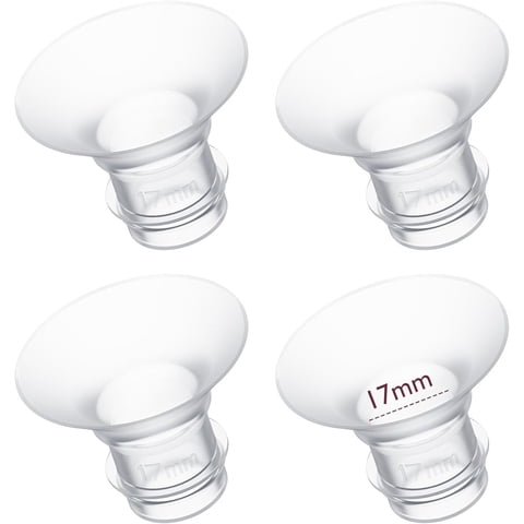 Momcozy Inserto De Brida De 17 Mm, Compatible Con Bridas De 17 Mm De La Mayoría De Las Bombas, 4 Unidades