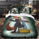 thumbnail image 2 of Bedding Pillowcase Set Cartoon Cute Animal Zootopia Duvet Cover Set For Kids Boys Girls Adults Bedroom Decoration, 2 of 5