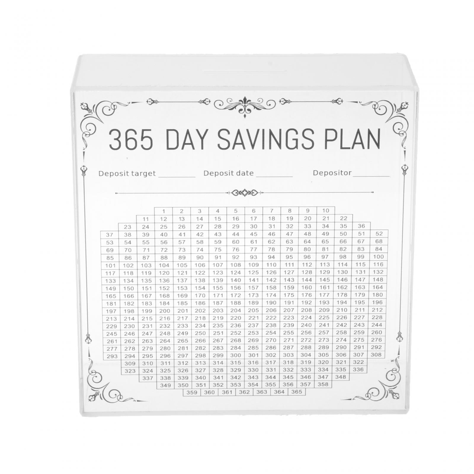 Magideal - Hucha Con Mostrador De 7,8 X 3 X 7,8 Pulgadas, Caja Para Ahorrar Dinero Con Portería Y Números, Transparente, Para Niños, Regalo De Cumpleaños, Elegan