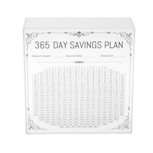 Magideal - Hucha Con Mostrador De 7,8 X 3 X 7,8 Pulgadas, Caja Para Ahorrar Dinero Con Portería Y Números, Transparente, Para Niños, Regalo De Cumpleaños, Elegan