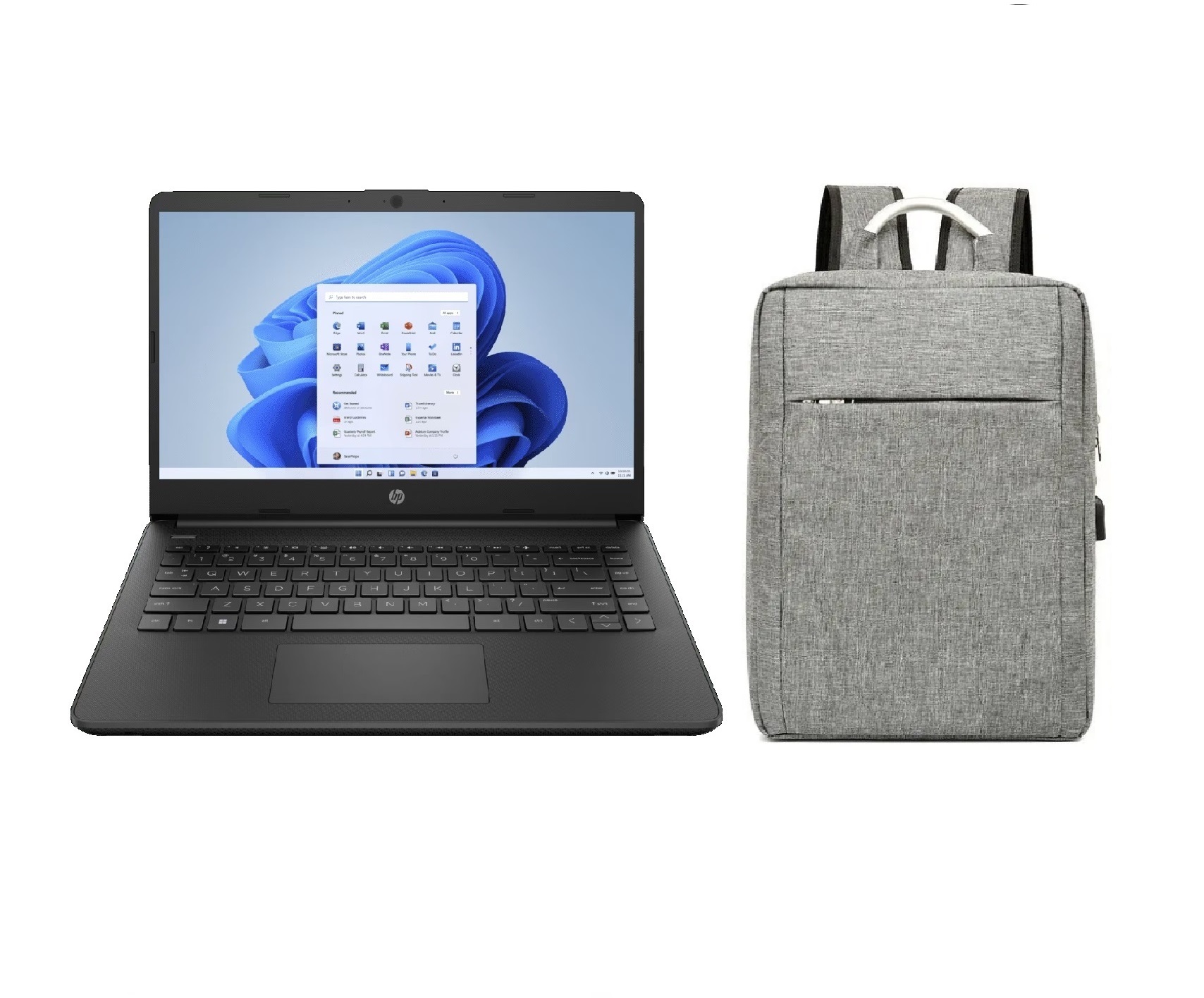 Notebook Hp Ryzen 3, 8Gb, 256Gb Ssd, 14, W11 + Mochila