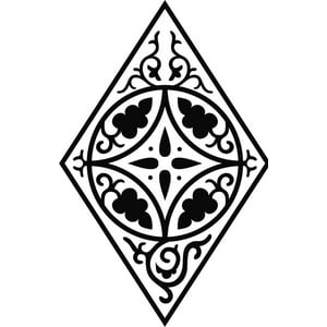 Rienda Libre Graphics - Decomural Floral Diamond Fireplace Ws-18090