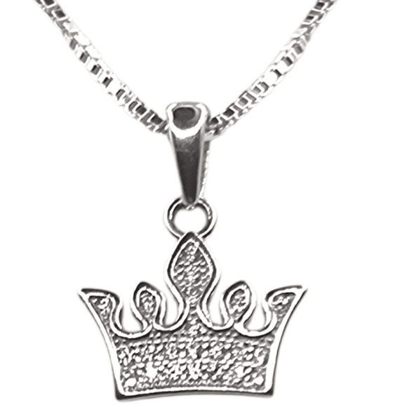 Collar con Corona 11mm en Plata 925