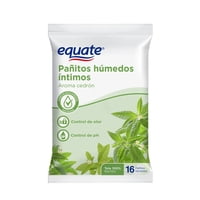 Pañitos Húmedos Íntimos Aroma Cedrón 16 Un Equate