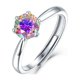 thumbnail image 2 of Anillos de Boda Ajustables de Moissanita de 1 Uds para Mujer Corte Redondo Color D VVS1 Anillos de Diamante de Moissanita con Certificado, 2 of 9