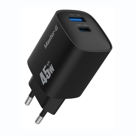 Cargador Portátil 45w Con Cable (1xusb-c; 1xusb-a) Master-G