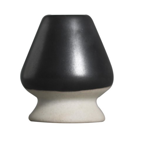 Bothyi - Soporte Para Batidor Matcha Hecho A Mano Ceremonia Del Té Teaware Para Principiantes Profesional En Blanco Y Negro