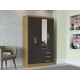 thumbnail image 2 of Closet Yardas Amelia Negro / Angelín 4 Ptas 3 Cajones Espejo, 2 of 5