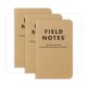 thumbnail image 1 of Cuadernos de notas en papel en blanco Field Notes Original Kraft paquete de 3, 1 of 6