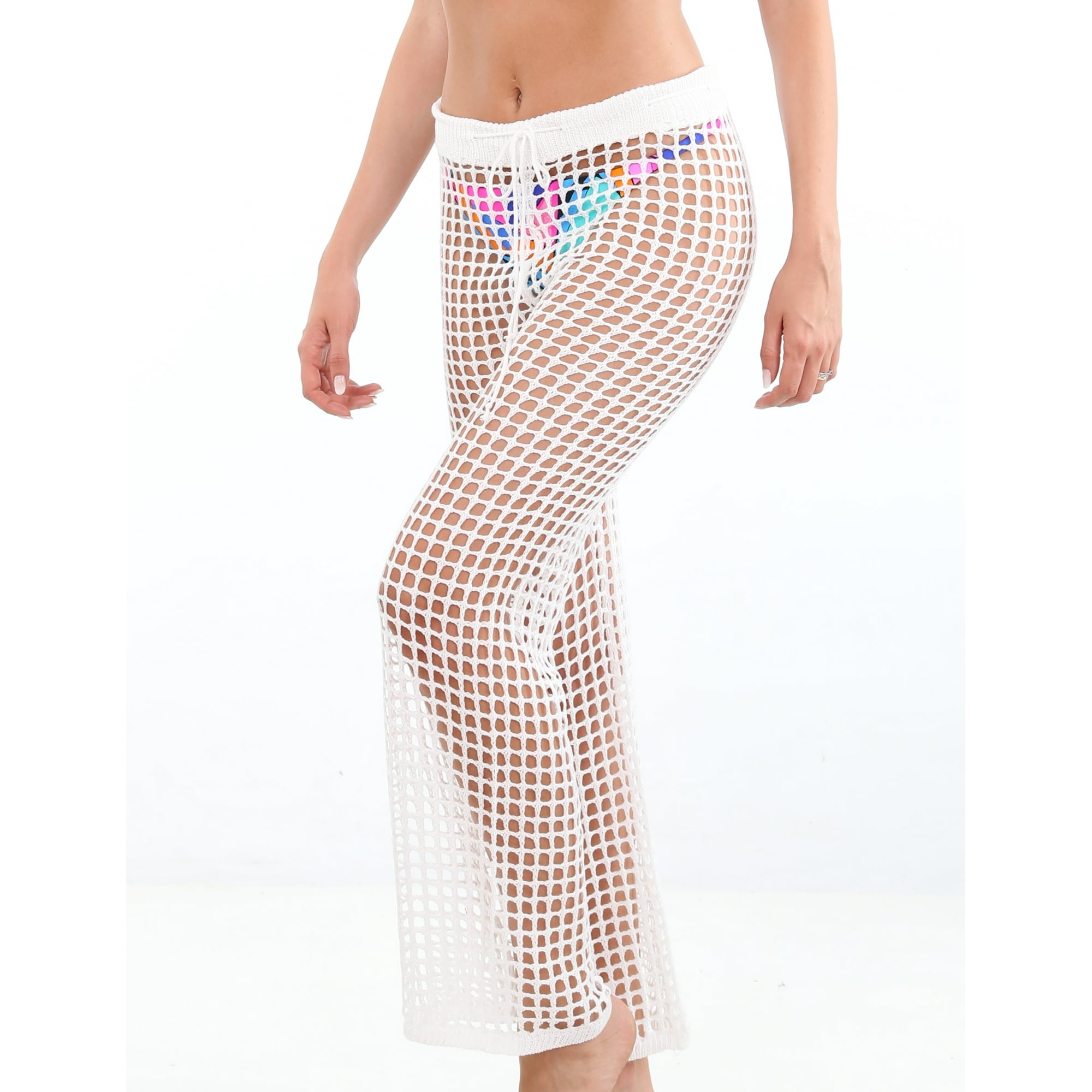 Samia - Salida De Playa Tipo Pantalón Blanco M