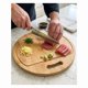 thumbnail image 3 of Tabla Picar Bambú Natural Ovalada Antideslizante Cocina 28x28cm, 3 of 5