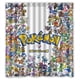thumbnail image 1 of Cortina de ducha de Pokémon Pikachu Pocket Monsters, juego de cortina de baño con ganchos, tamaño 66 x 72 pulgadas, 1 of 3