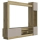 thumbnail image 1 of Centro De Entretenimiento Tv 65" Café Claro Y Gris 174,8x204x36,5 Cm, 1 of 3