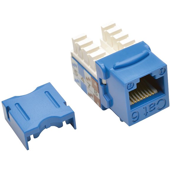 Conector Keystone TRIPP LITE Cat6/5e Azul para Montaje en Pared
