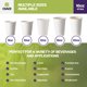 thumbnail image 5 of Vaso de Papel CIAO! Blanco Desechable 473 mL Paquete de 1,000, 5 of 9