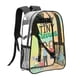 thumbnail image 2 of Teeny y TinyMochila transparente temática, resistente y duradera, bolsa see-through para trabajo, deporte, universidad y viaje, 31 × 43 cm, 2 of 6