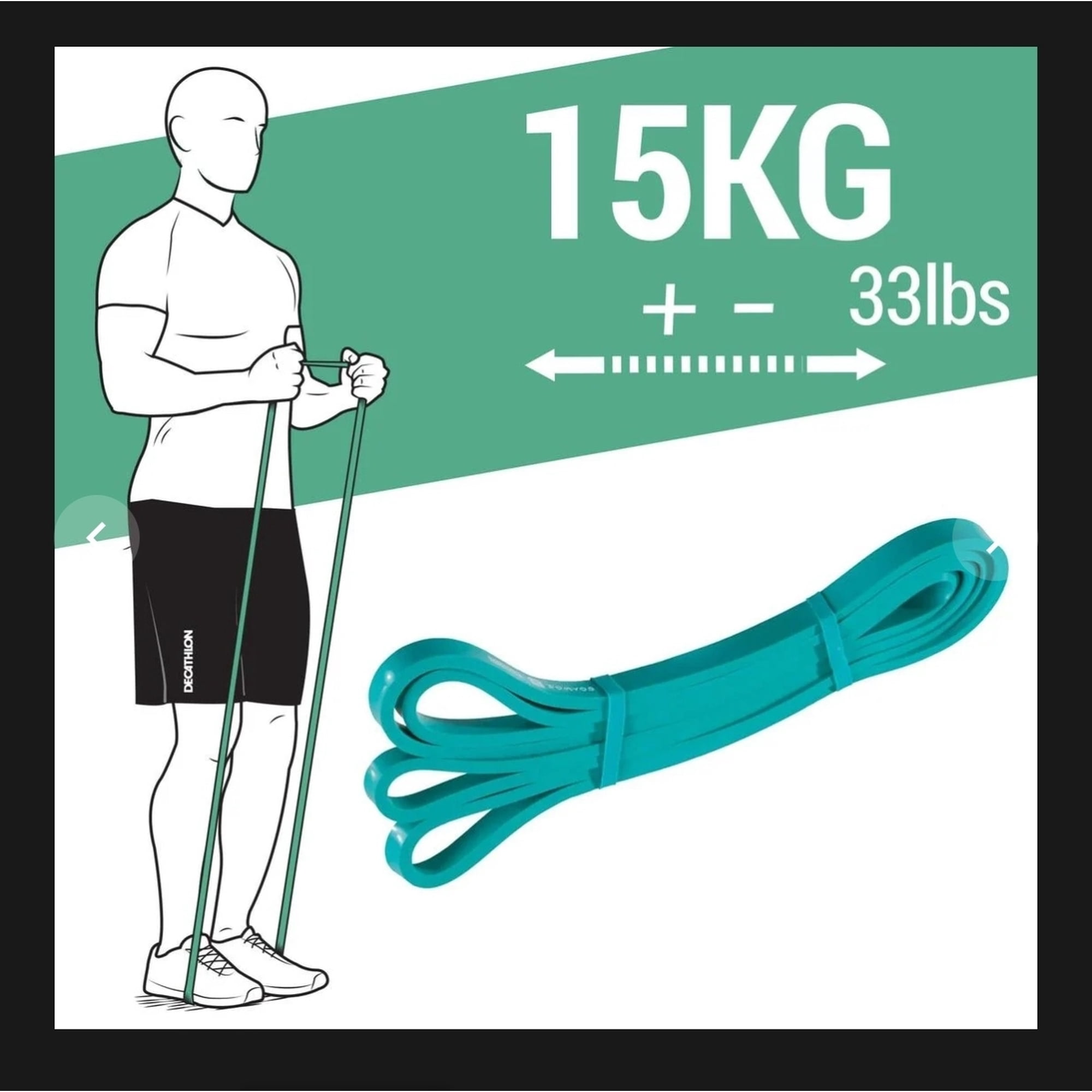 Xplorefitt - Bandas Elasticas Calistenia 15 Kg Celeste