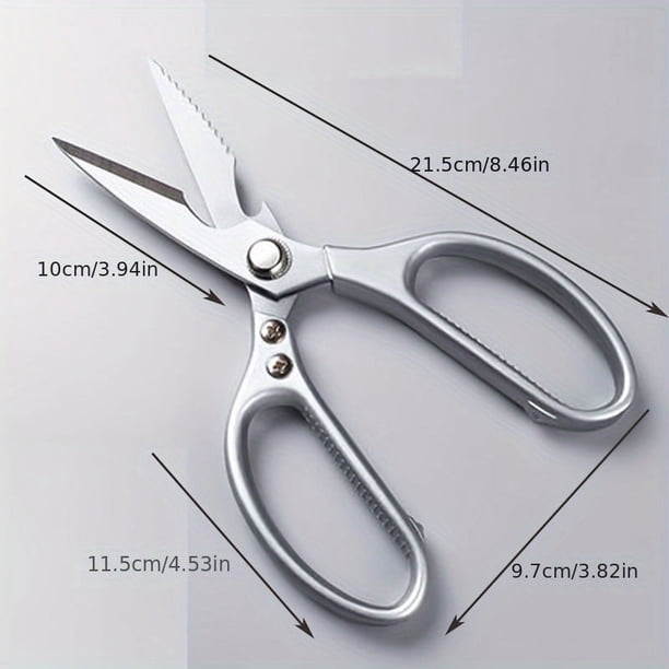 1pc Stainless Steel Kitchen Scissors, Multifunctional Chicken Bone Scissors, Ultra Sharp Kitchen Shears, Heavy Duty Household Food Scissors