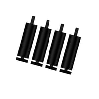 Magideal - 4X Pies De Sofá Patas De Muebles De Metal Multiusos Estilo Moderno Y Resistente Patas De Sofá De Repuesto Para Librerías Asientos De Amor Armario Cama , Negro 15Cm