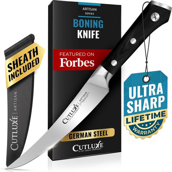 Cutluxe Curved Boning Knife, 6 in