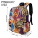 thumbnail image 3 of Leyenda de los Tres Caballeros-theme Backpack, Campus style schoolbag Bookbag with Adjustable Shoulder Straps And Large Zip Compartment, Unisex Travel Bags.42x30x15cm, 3 of 6
