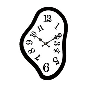 Magideal - Reloj De Pared Abstracto Moderno Con Diseño De Derretimiento Silencioso Funcional Decorativo Para Sala Cocina Oficina Adecuado Para Regalo Decoración 30 Cm X 195 Cm