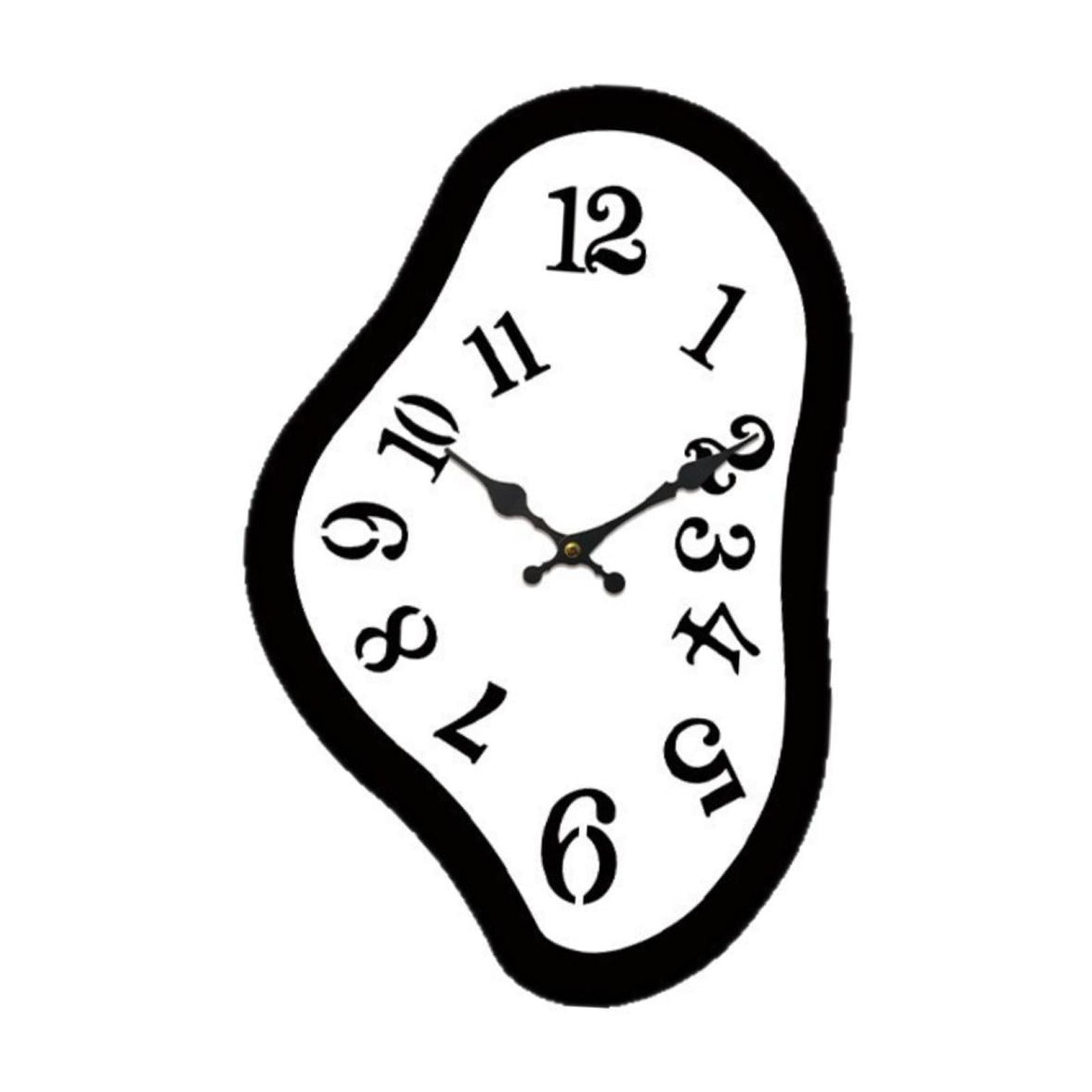Magideal - Reloj De Pared Abstracto Moderno Con Diseño De Derretimiento Silencioso Funcional Decorativo Para Sala Cocina Oficina Adecuado Para Regalo Decoración 30 Cm X 195 Cm