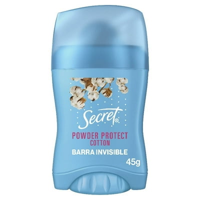 Antitranspirante Barra Powder Protect Cotton 45 G Secret