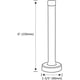 thumbnail image 2 of Tope de Puerta Gudui 6 Pulgadas Negro Acero Inoxidable, 2 of 3