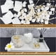 thumbnail image 4 of Paquete de 2 botes vintage para baño con hermosas tapas de mariposa, pequeños y gruesos frascos de vidrio transparente, dispensador de hisopos para bolas de algodón y discos, organización de almacenam, 4 of 7