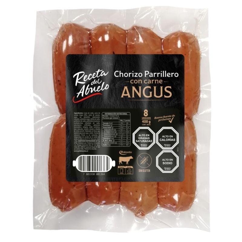 Chorizo Con Carne Angus 8 Un 400 g Receta del Abuelo