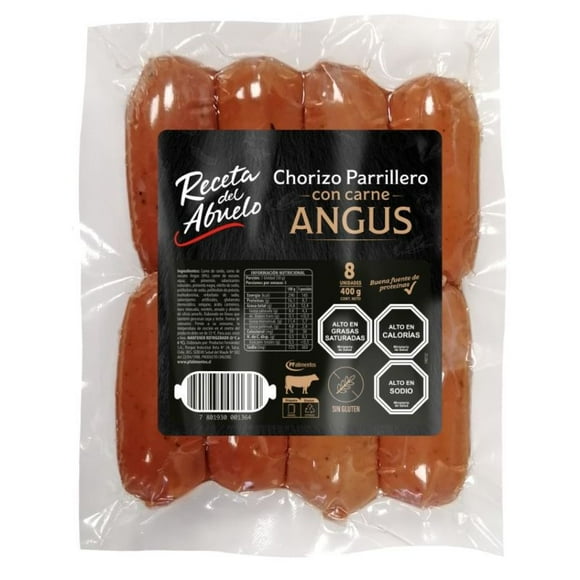 Chorizo Con Carne Angus 8 Un, 400 g