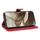 thumbnail image 4 of Funda tipo cartera con tapa para Motorola Edge 50 5G con tarjetero, soporte y cubierta magnética Rojo, 4 of 6