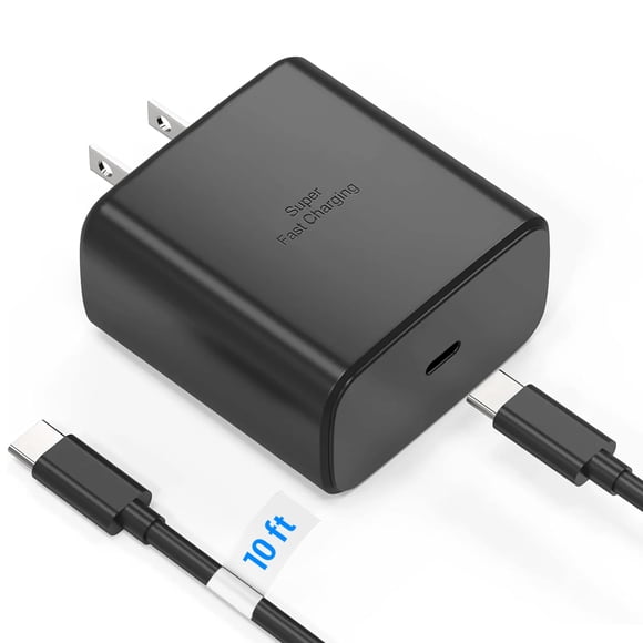 Cargador TT&C S24 S23 Android 45 W USB C para Samsung Cable de 10 pies