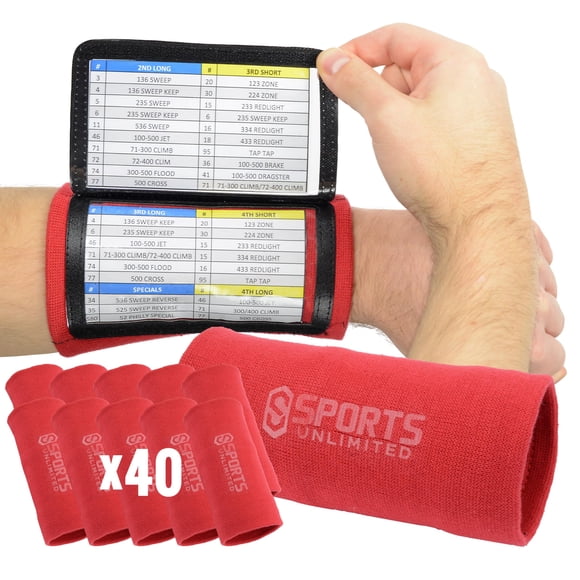 Muñequera Deportiva Sports Unlimited para Adultos con Triple Ventana para Fútbol Americano y Béisbol