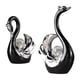 thumbnail image 1 of 2 Uds Figuritas De Cisne Escultura Regalo De Recuerdo Para Decoración De Centro De Mesa Del Hogar Negro, 1 of 5