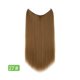 thumbnail image 1 of Xiao Hua Extensiones de cabello liso de una sola pieza, peluca de 40 cm de largo con diseño de hilo invisible, apta para cabello rizado o liso, peluca multifuncional para peinar, estilo F, 1 pieza., 1 of 3